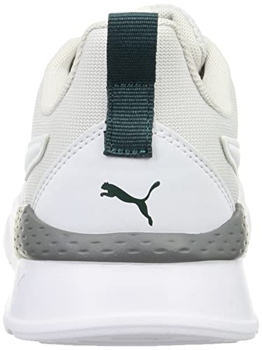 Image of PUMA Unisex Low-Top Sneaker, Nimbus Cloud White Varsity Green, 8 US Men