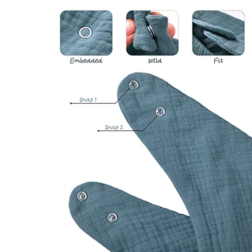 Konssy Muslin Baby Bibs 10 Pack Baby Bandana Drool Bibs 100% Cotton for Unisex Boys and Girls, Soft Absorbent Set for Teething and Drooling - Image 5