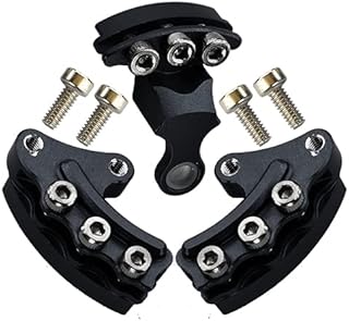 GPM For Kyosho Motorcycle NSR500 Upgrade Parts Aluminum Brake Rotor Mount - 3Pcs Set Black