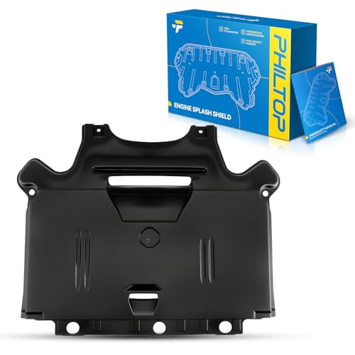 Image of PHILTOP Front Lower Engine Splash Shield Under Cover Compatible with 2010 2012-2016 Audi S4, 2009-2010 Q5, 2011-2012 Q5 3.2L V 6 AU1228121