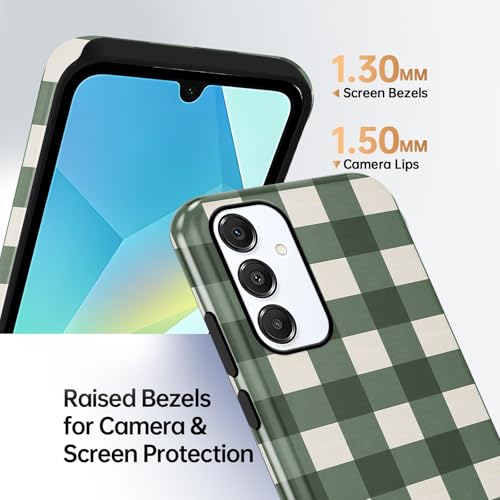Coque Samsung Galaxy A16 5G vert et blanc en polycarbonate rigide - 6