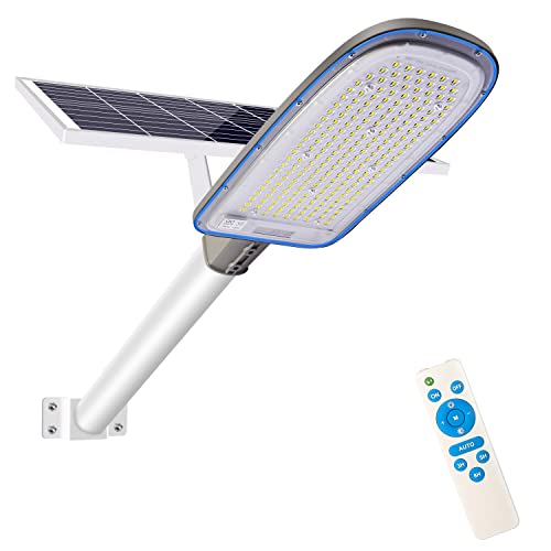 ☀【Controllo intelligente】 --- lampione solare dal tramonto all'alba ha due metodi di controllo: 1. Controllo della luce: si accende automaticamente al tramonto e si spegne all'alba. 2.Telecomando che fornisce un comodo utilizzo a lunga distanza per più modalità.È possibile utilizzare il telecomando per forzare l'interruttore, i tempi, regolare la luminosità, conveniente, risparmio energetico e nessun inquinamento.