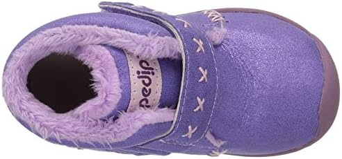pediped Baby-Girl's Rosa Ankle Boot, Lavender Shimmer, 19 Child EU Toddler (4-4.5 US) | Image 4