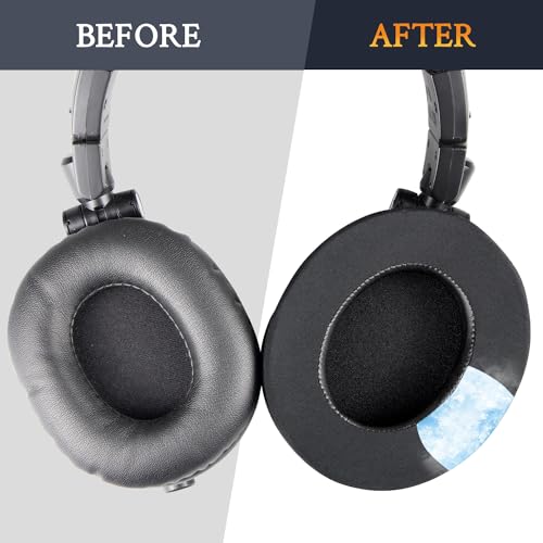 Image of SOULWIT Cooling Gel Earpads Cushions for Audio-Technica ATH M50X /M40X, HyperX Cloud /Alpha, SteelSeries Arctis, Ear Pads for Sony MDR-1ABT /1RBT /1RNC /7506, Turtle Beach Stealth 420X /600 - Dark Green