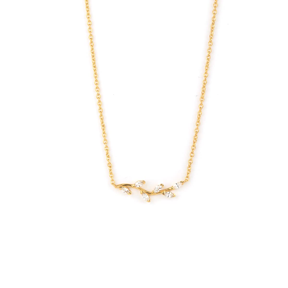 Shaya Women By Caratlane Trailing Vines Necklace In Gold Plated 925 Silver (B0BBS8C9DR) Amazon Price History, Amazon Price Tracker