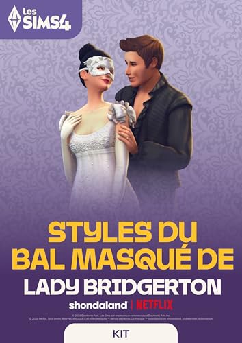 Les Sims 4 Kit Styles du bal masqué de Lady Bridgerton (Kit 48) PCWin | Téléchargement code EA App | Jeu Vidéo | Français Standard | Téléchargement PC -...