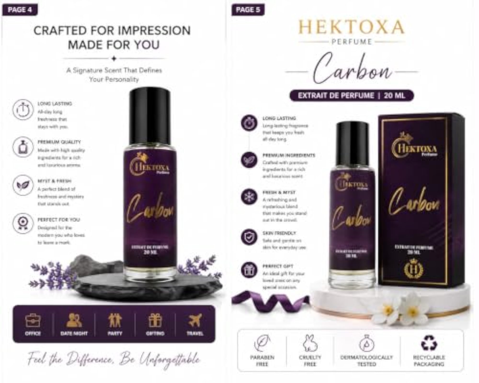 Carbon Extrait De Parfum for Men & Women, 20 ML