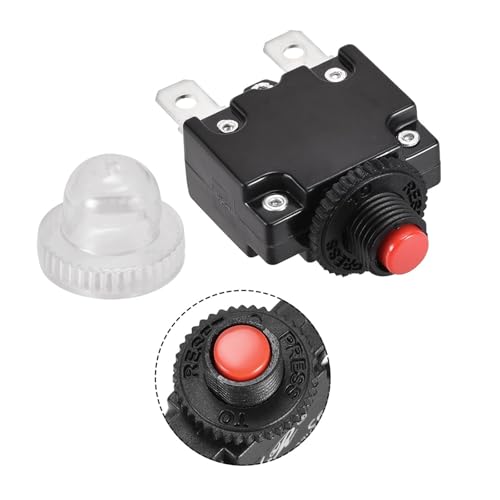 Disyuntor térmico reset de 10A protector de sobrecarga 125V 250V CA con capuchón estanco 3