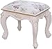 LIUCHUNYANSH Taburete tocador Maquillaje Banco Vanity Taburete Taburete Taburete De Onda Retro Pie Gruesado Acolchado Acolchado Silla Piano Asiento Cuarto de baño Dormitorio 40 * 29 * 35 cm