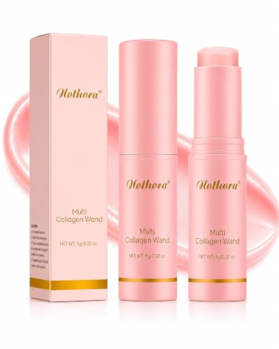 2-Pack Nothora Collagen Wand Nothora Pure Collagen Wand Stick Multi-effect Hydrating Skin Balm Smooths and Brightens the Look of Skin Ready for Make-Up Suitable for Face Eyes Lips and Neck