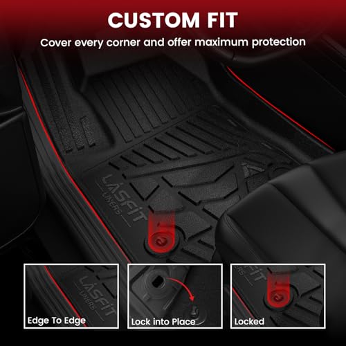 Image of LASFIT Floor Mats & Cargo Liner 2021-2026 & Only 7 Seats (Not for 8 /9 Seats) for Chevy Suburban /GMC Yukon XL(Only Yukon XL, Not Fit Yukon) /Cadillac Escalade ESV(Only Escalade ESV, Not Fit Escalade)