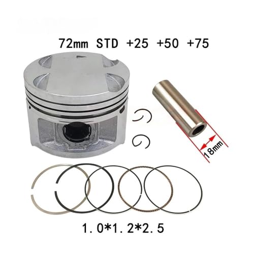 Segments piston pour réparer la compression moto GN250 axe 18mm - 3