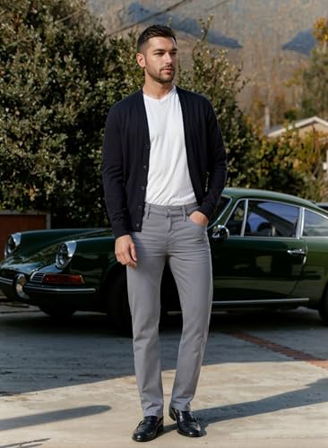 ETHANOL Mens Slim Hyper Stretch Motion Free Five Pockets Denim Pants 5