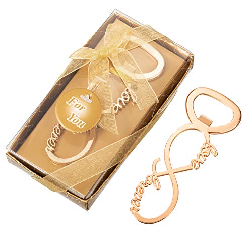 Love Forever Bottle Opener Wedding Party Favors For Guest Souvenir Bridal Shower Return Present Birthday Party Decorations And Supplies (Gold) #TOP1