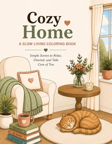 Cozy Home: A Slow Living Coloring Book