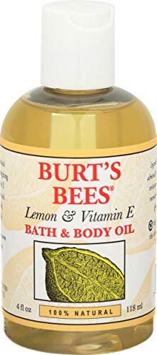 Burt's Bees 100% Natural Lemon and Vitamin E Body and Bath Oil, 4 Ounces