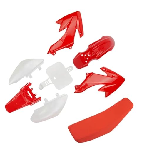 ZAPYVET Kit de guardabarros de cubierta de carenado de plástico for motocicleta CRF50, for juego de cojines de asiento CRF 50 XR50 2008 Pit Dirt Bike Off Road Kit de guardabarros de carenado(RDWT Roug