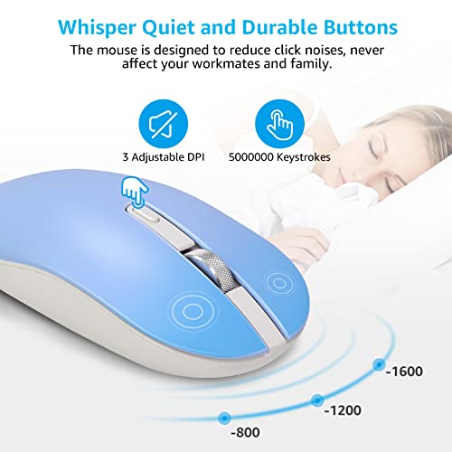 LeadsaiL Set tastiera e mouse wireless, tastiera