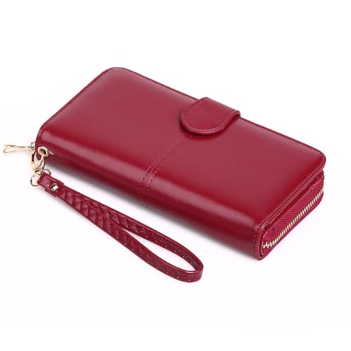 VALICLUD 1pc Female Zipper Pu Leather Wallet Buckle Purse for Home and Outdoor Use Stylish Handbag for Women for Daily Use Parties and Special Occasions