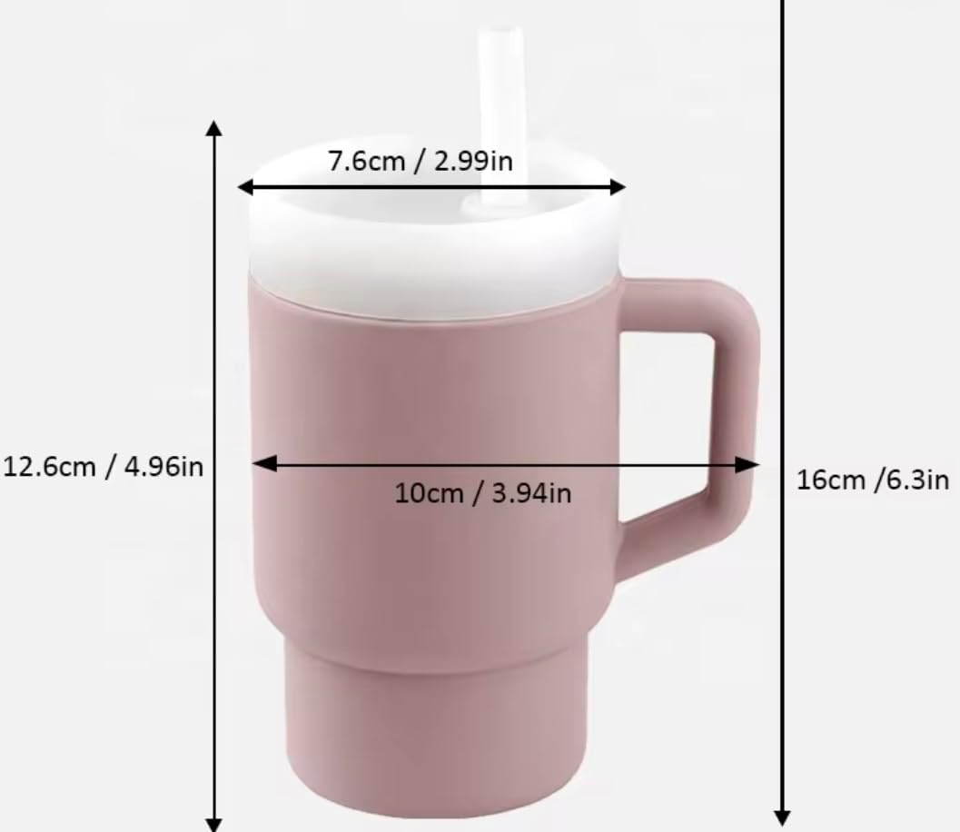 Silicone Kids Tumbler with Lid and Straws - Image 2