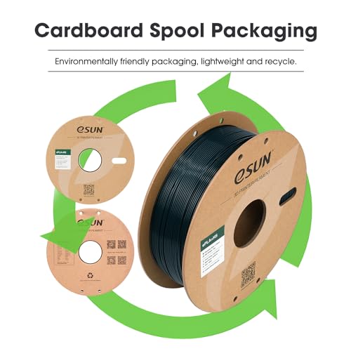 Image of eSUN High Speed PLA+ Filament 1.75mm, 3D Printer Filament Speedy PLA Plus for Fast Printing, Dimensional Accuracy + /- 0.03mm, 1KG Cardboard Spool (2.2 LBS) 3D Printing Filament for 3D Printers, Green