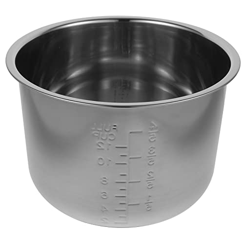 iplusmile Olla Eléctrica de Reemplazo Acero Inoxidable Antiadherente para Cocción de Arroz Compatible con Diversos para Sopa y Pasteles
