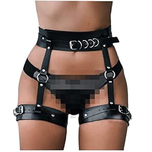keland Dames Sexy Punk Lederen Been Harnass Gekooid Dij Holster Jarretels Harajuku Taille Ringen Bretels Riem