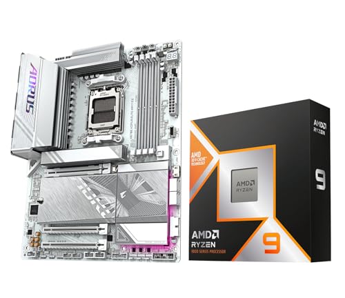 AMD 9950X3D Processor with GIGABYTE X870E AORUS Elite WIFI7, photo 1 of 4