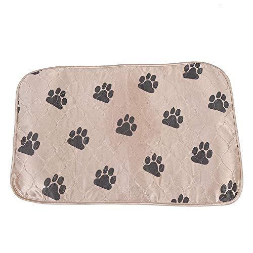 Fdit Tapis Educateurs pour Apprentissage de la Propreté Imperméable Lavable Réutilisable pour Chats et Chiens(40 * 60cm-Marron)