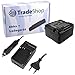 Produktbild Angebot IM Set: Hochleistungs Kamera Li-Ion Akku + Akku Ladegerät mit Kfz Adapter für Panasonic SDR-H21 SDR-H40 SDR-H60 SDR-H90 SDR-H200 SDR-H250 SDR-H280 VDR-D50 VDR-D160 ersetzt VBN130
