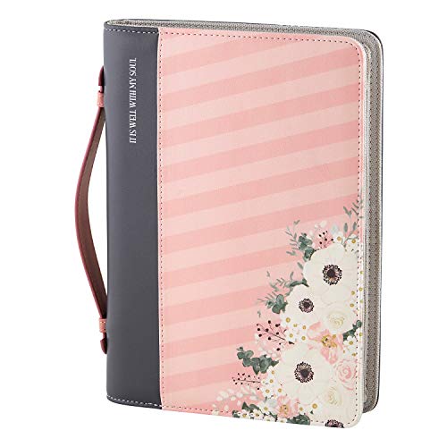Creative Brands G1875 Joyful Expressions Vegan Leather Bible Cover, 7 x 10-Inch, It is Well