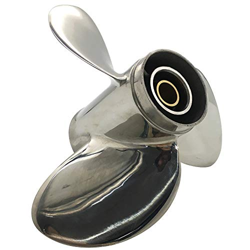ARKDOZA 9.25x10 Propeller for Mercury Outboards 9.9/15/20HP Stainless Steel RH Dia 9.25 inch