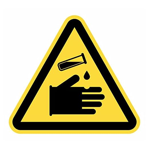 Señal Adhesiva Advertencia Riesgo Materias Corrosivas 12 uds de 7 cm Pegatina Triangulo Amarillo Señalización Peligro (7 cm, Materias Corrosivas)
