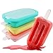 Silicone Popsicle Molds Set of 3 - Reusable Popsicle Mold Ice Cream Pop Molds - Silicone Lollipop Mold DIY Hand Made Ice Cream Maker for Kids - BPA Free, Classic