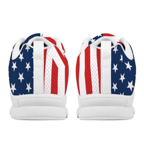 Image of GIFTPUZZ Mens Lace Up Athletic Trainers Running Sneakers Wedge Breathable Gym Lightweight Sports Tennis Shoes
