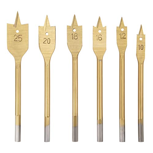 Mèche plate pour bois Uxcell avec tige hexagonale pour perçage de palette