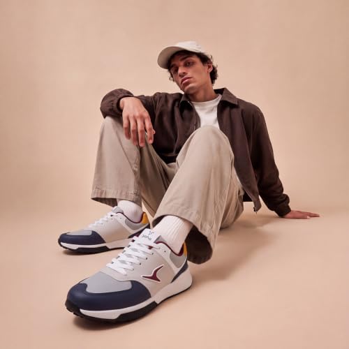 Image of YOHO Men's Sneakers Flo & Blazer | Stylish & Comfortable | Low Top, Lace Up Casual Shoes for Man /Gents