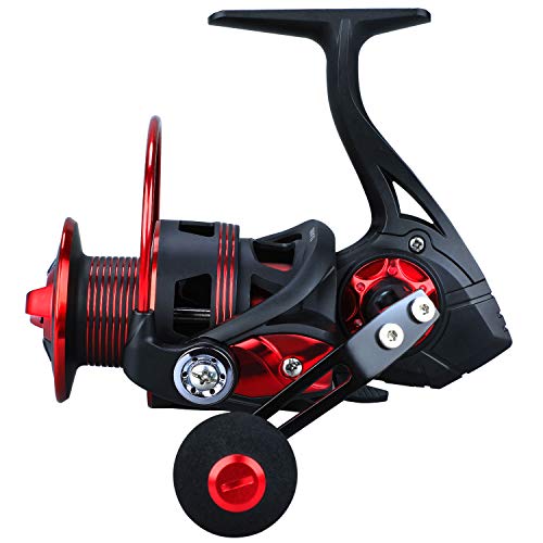 One Bass Fishing Reels Light Weight Saltwater Spinning Reel - 39.5 Lb Carbon Fiber Drag,12+1 Bb Ultra Smooth All Aluminum Inshore Reel For Saltwater Or Freshwaterr-Spider Dl 3000 #TOP3