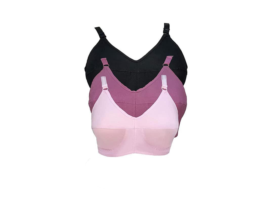 teenager Women's Cotton Non-Padded Wired Regular Bra ( TeenagerPBPurple-34C_Purple, Black, Pink_34)-picture-52