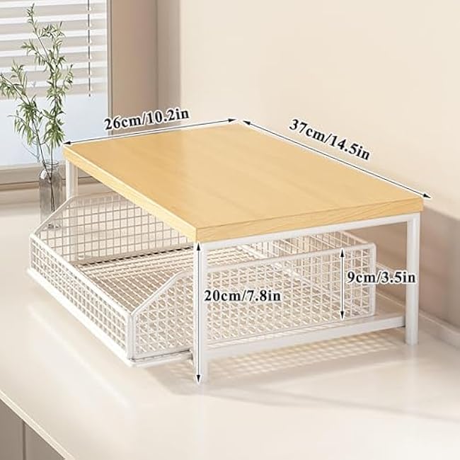 Home Storage RacksMultifunctional Rolling Microwave Cart with Storage Basket Kitchen Utility Rack & Stand for Small Spaces Ideal Coffee Station & Pantry-Ew6HMenA