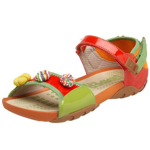 Camper - Sandalias de Vestir de Charol para niña, Color Rojo, Talla 35