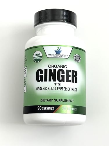 image for American Standard Supplements Organic Ginger Extract with Organic Blac