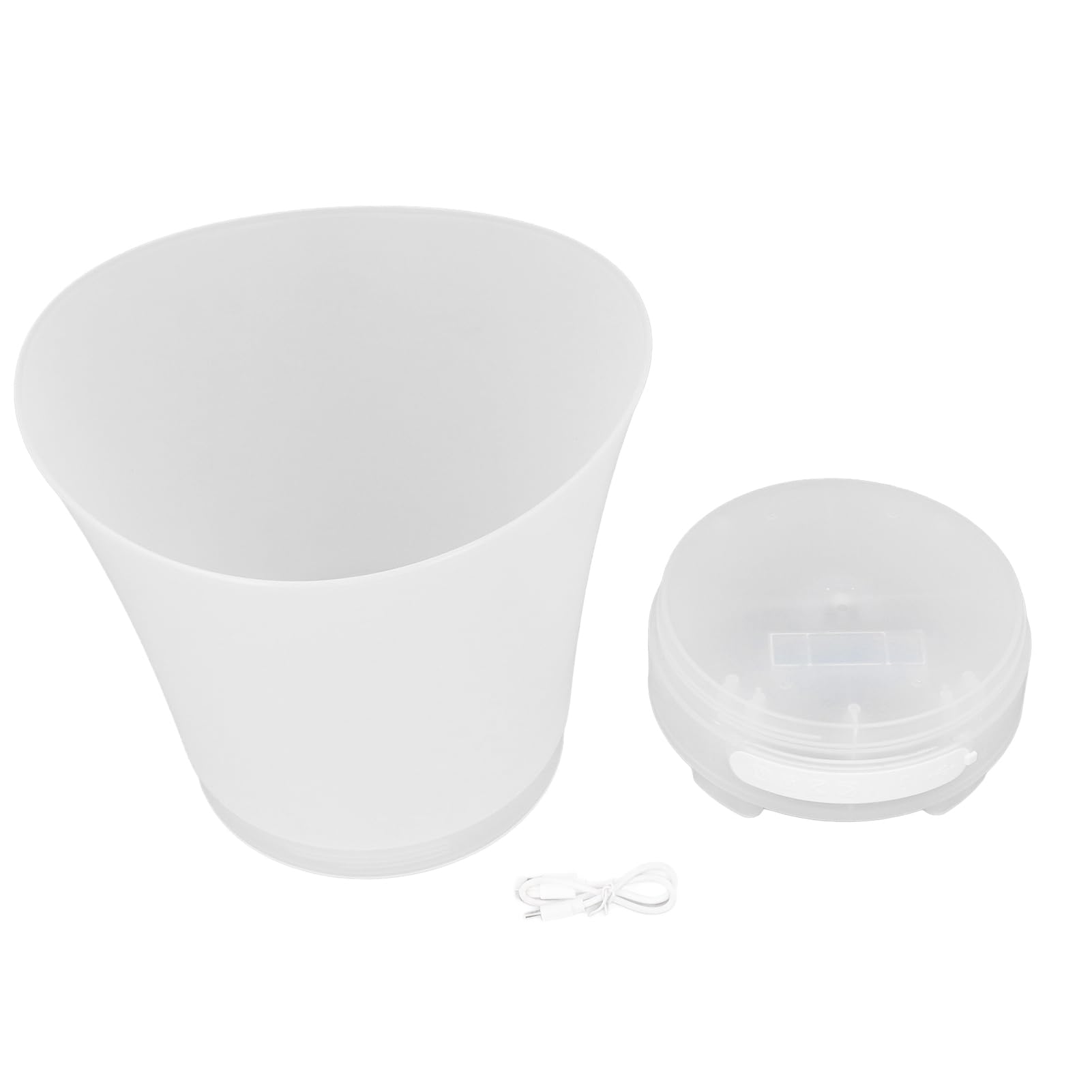 Cubo de Hielo LED con Altavoz - 7L de Gran Capacidad, 4 Modos Color para Vino y Cerveza