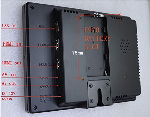 Écran de contrôle 1280 * 768 avec entrée HDMI USB pour caméra DSLR