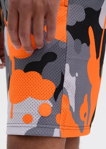 Ethika Mens Long Basketball Short | Drip Camo2