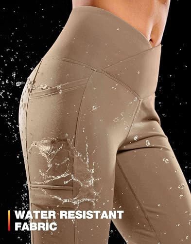 G Gradual Women's Fleece Lined Pants Water Resistant Thermal Flare Leggings - image 4