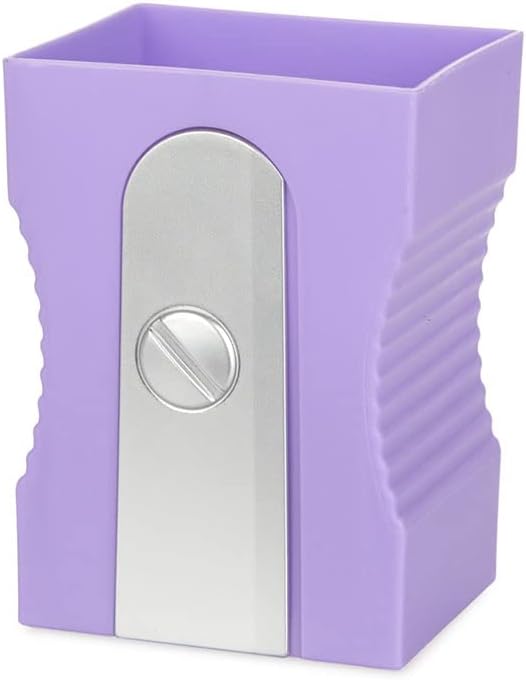 Balvi Sharpener Pencil Pot Purple Colour Keep Your Desk Tidy Original and Fun Pencil Pot