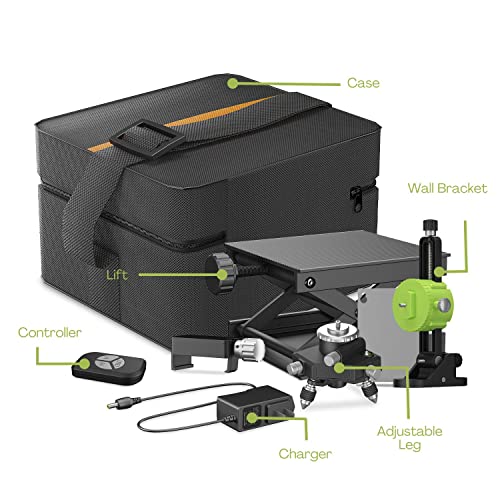 16-Line Laser Level With Abs Material, 7-8Cm Lifting Platform, Green Beam For Precise Horizontal And Vertical Accuracy, Self-Leveling,Waterproof - 10M Working Range, 2 Rechargeable Batteries Included #TOP6