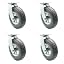 4 Swivel - No Brakes - Gray