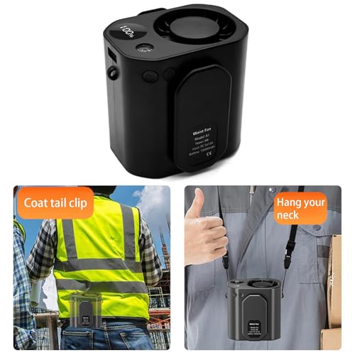 Ventilador de cuello portátil sin aspas eléctrico recargable para camping 3